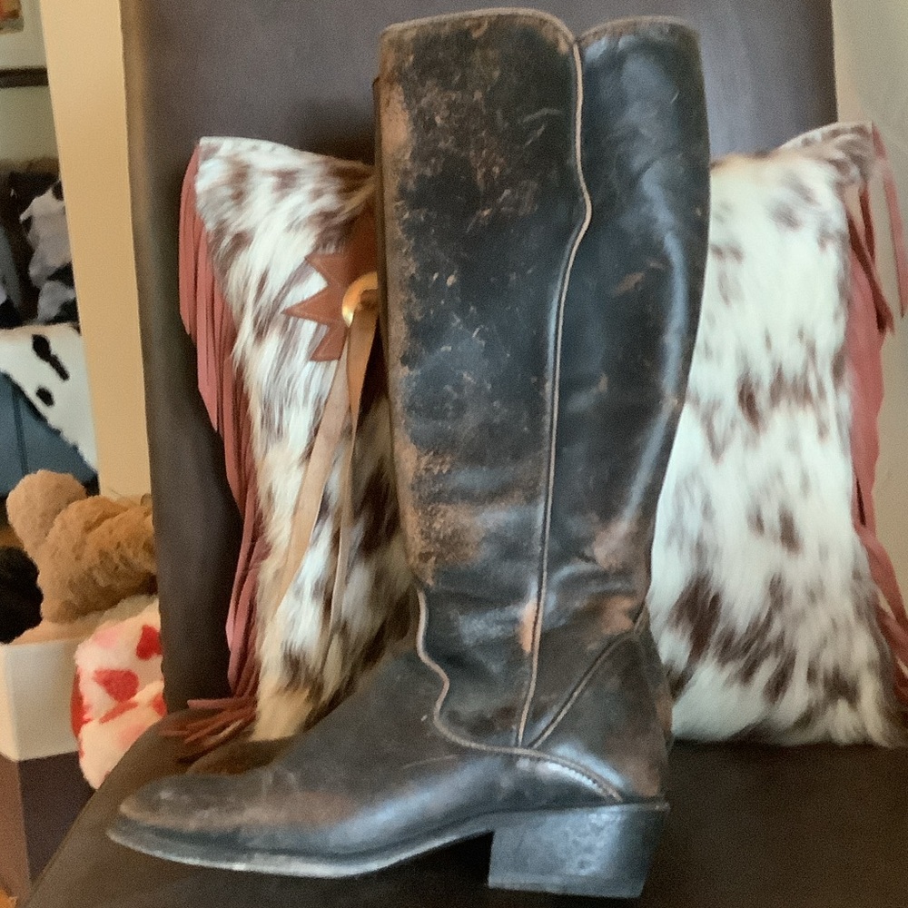 Frye Brown Leather tall boots